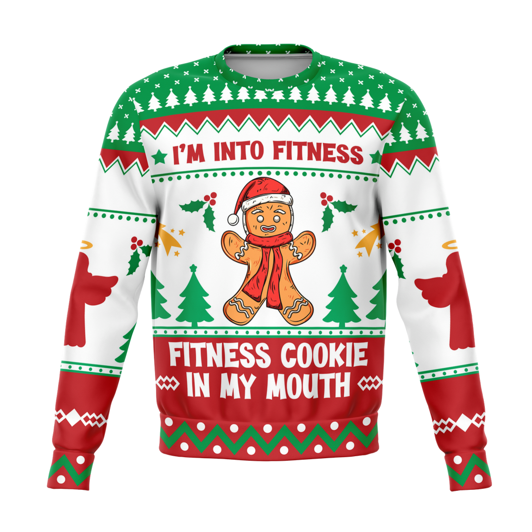 Fitness Cookie Ugly Christmas Sweater Balloon Dog Apparel