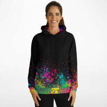 Load image into Gallery viewer, Face Painter on Paint Splatter - Premium Hoodie
