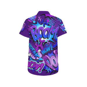 Hubba Bubba party shirt Purple and blue balloon dogs 