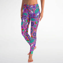 Load image into Gallery viewer, Fun Colourful Yoga leggings for Face Painters and entertainers