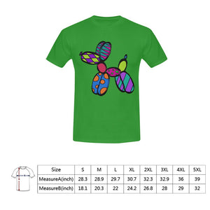 Patchwork Pup on Green - Classic Men's T-Shirt
