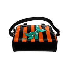 Load image into Gallery viewer, Squatting Dog - Gabi Handbag Orange and Teal