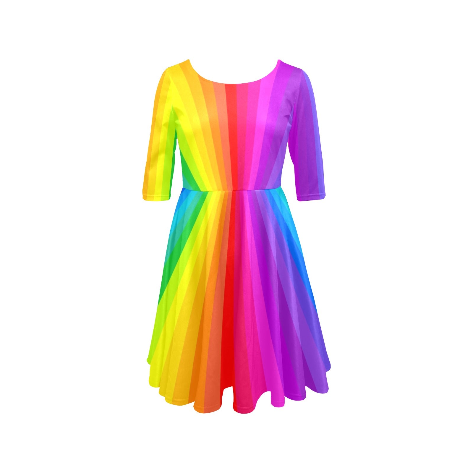 Clown Dress Rainbow with sleeves