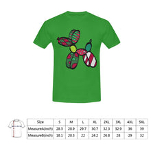 Load image into Gallery viewer, Christmas Dog on Green - Classic Men&#39;s T-Shirt