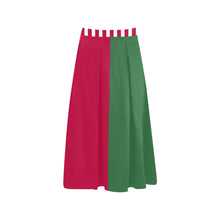 Load image into Gallery viewer, Christmas Jester - Mid Length Pleated Skirt