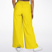 Load image into Gallery viewer, High Waisted flared track pants Yellow