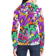 Load image into Gallery viewer, Leaky Squeaky BOOM! on White - Classic Women&#39;s Zip Hoodie (XS-2XL)