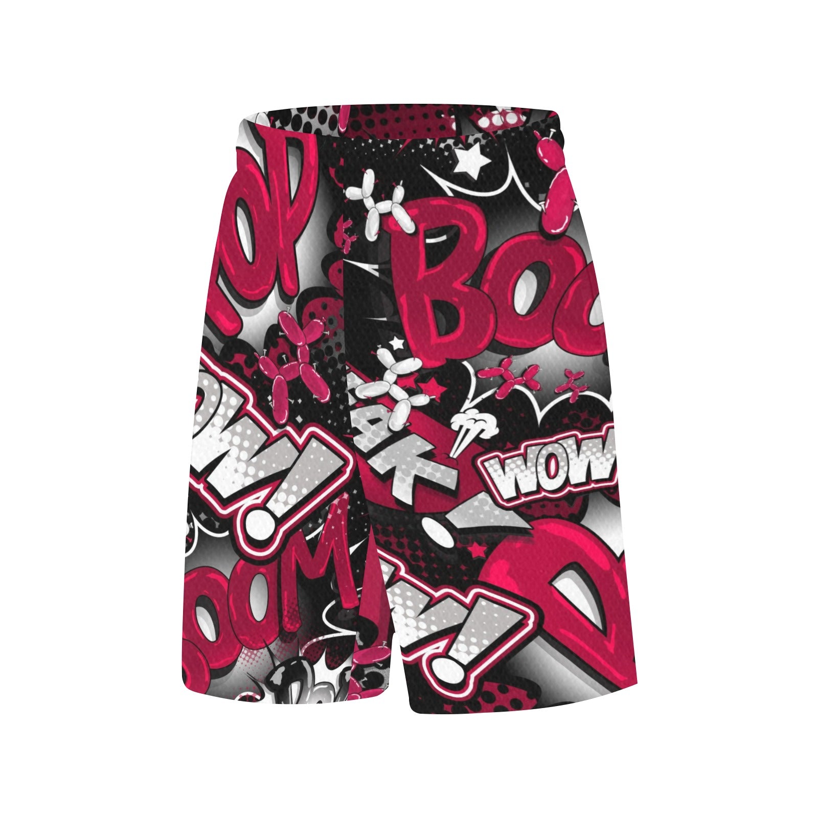 Balloon Dog Shorts for entertainers. Red and Black Pop art balloon dogs