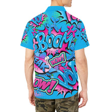 Load image into Gallery viewer, Party shirt with balloon dogs hot pink and blue