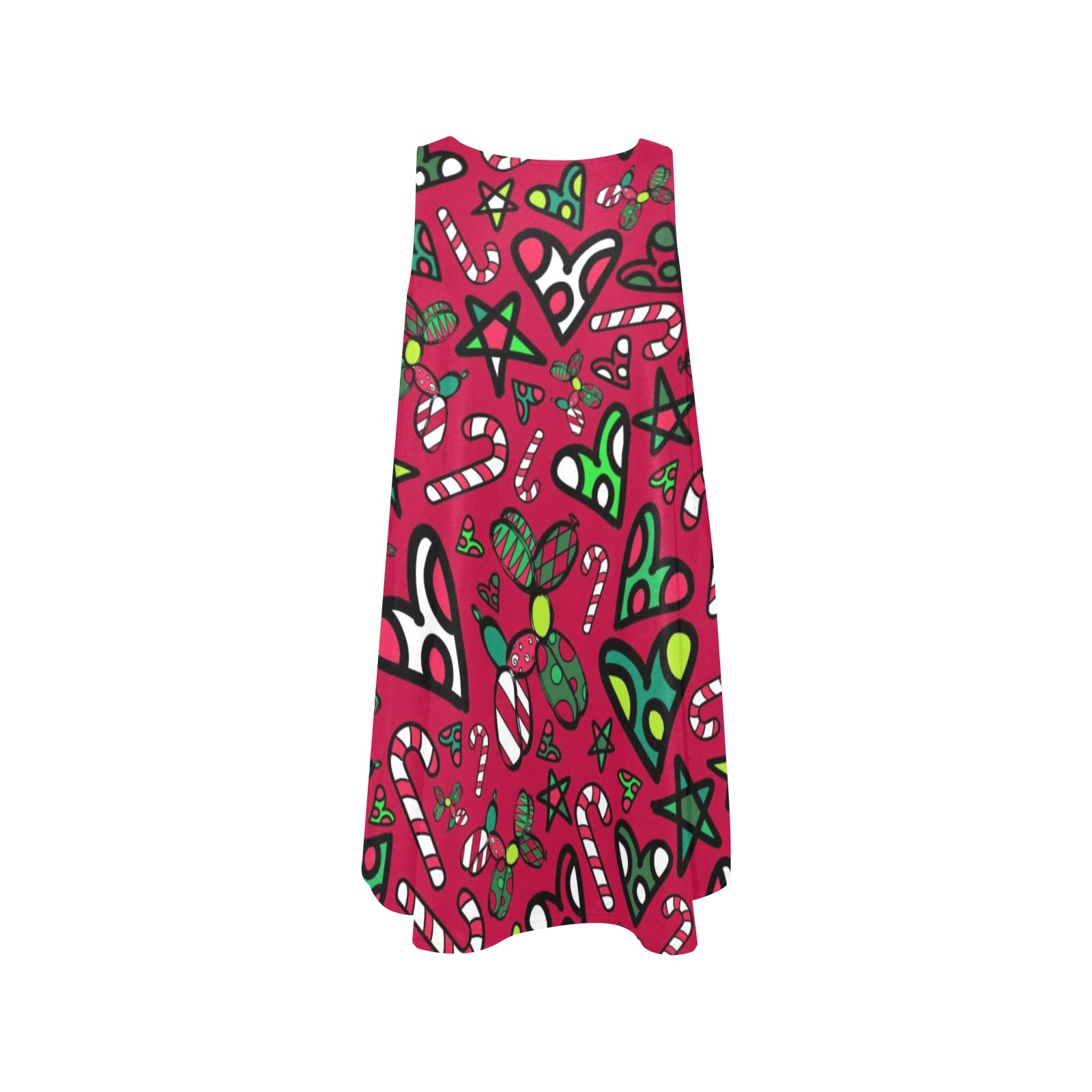 Christmas Flared Shift Dress with Pockets for Balloon Twisters XL Christmas Flared Shift Dress with Pockets for Balloon Twisters XL
