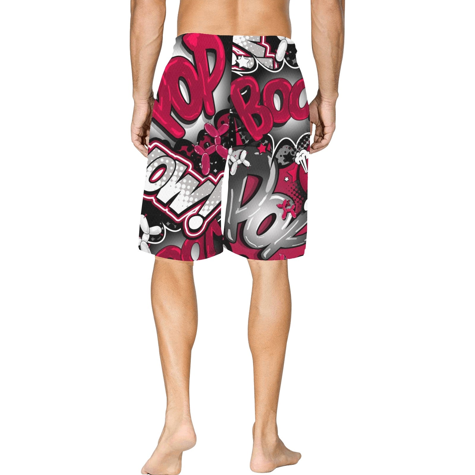 Red and Black Balloon Dog shorts for Balloon Twisters and Entertainers