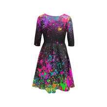 Load image into Gallery viewer, Face Painter Dress with sleeves Paint Explosion