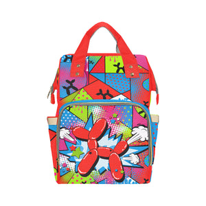 Red Balloon Dog - Banksy Backpack