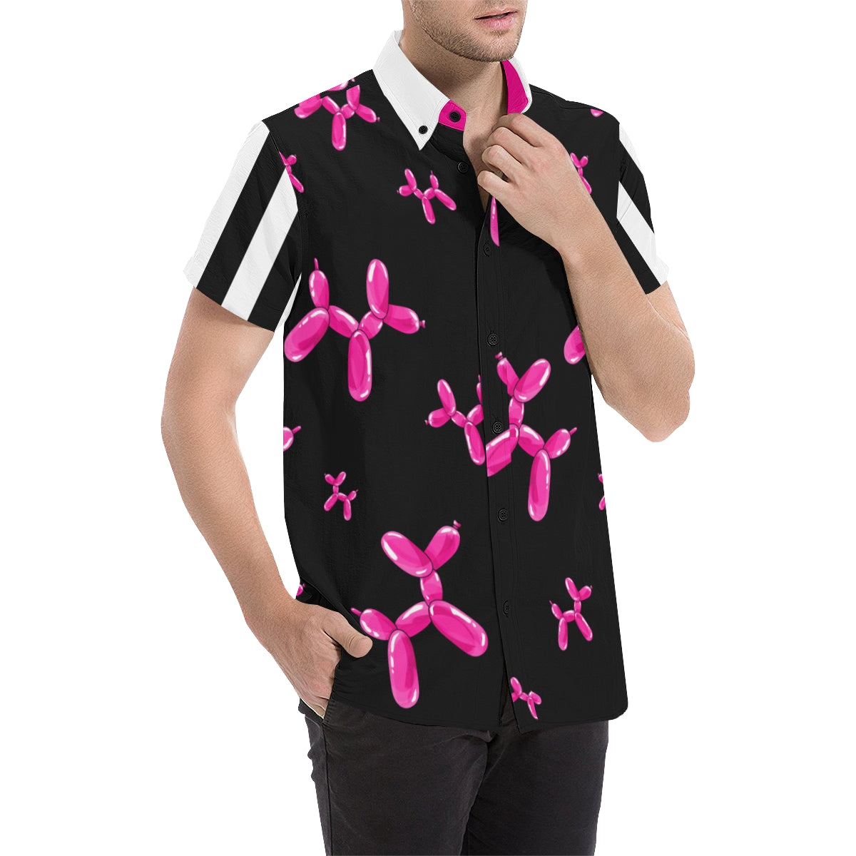Pippity Pink! - Nate Short Sleeve Shirt (Small-2XL)