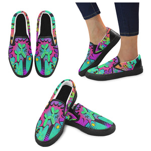 Psychedelic - Canvas Slip-On's (SIZE 6-10)