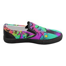 Load image into Gallery viewer, Psychedelic - Canvas Slip-On&#39;s (SIZE 6-10)