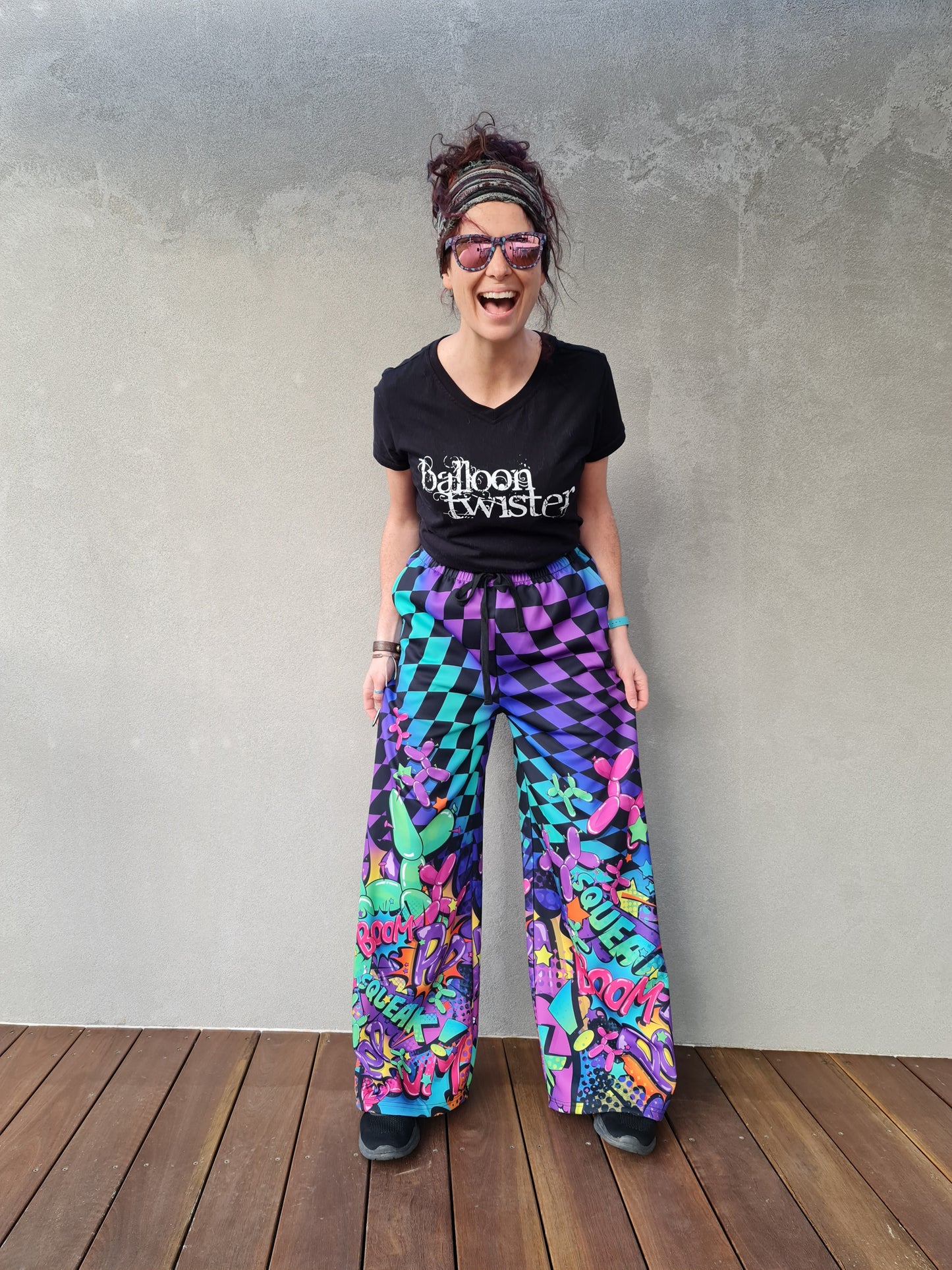 Leaky Squeaky Boom - Athletic Flared Pants