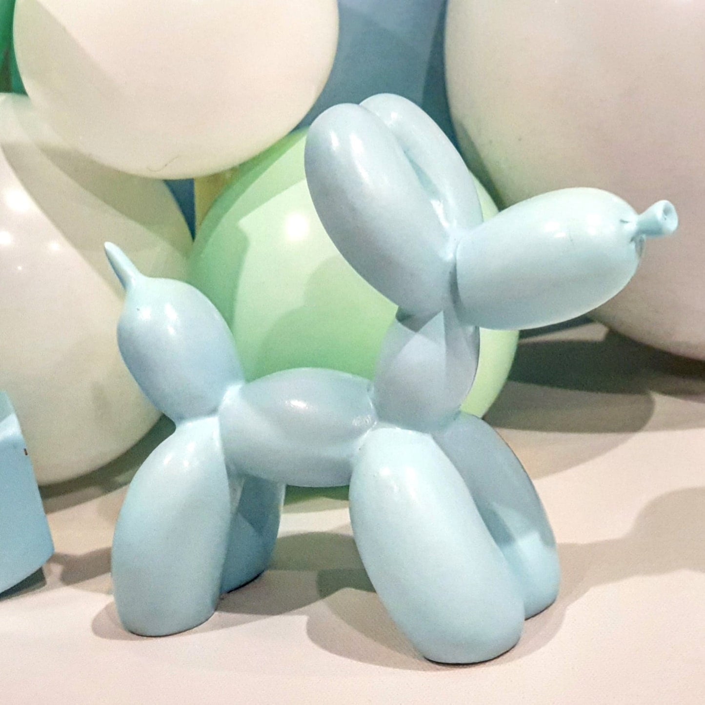 Pastel Blue Balloon Dog Statue