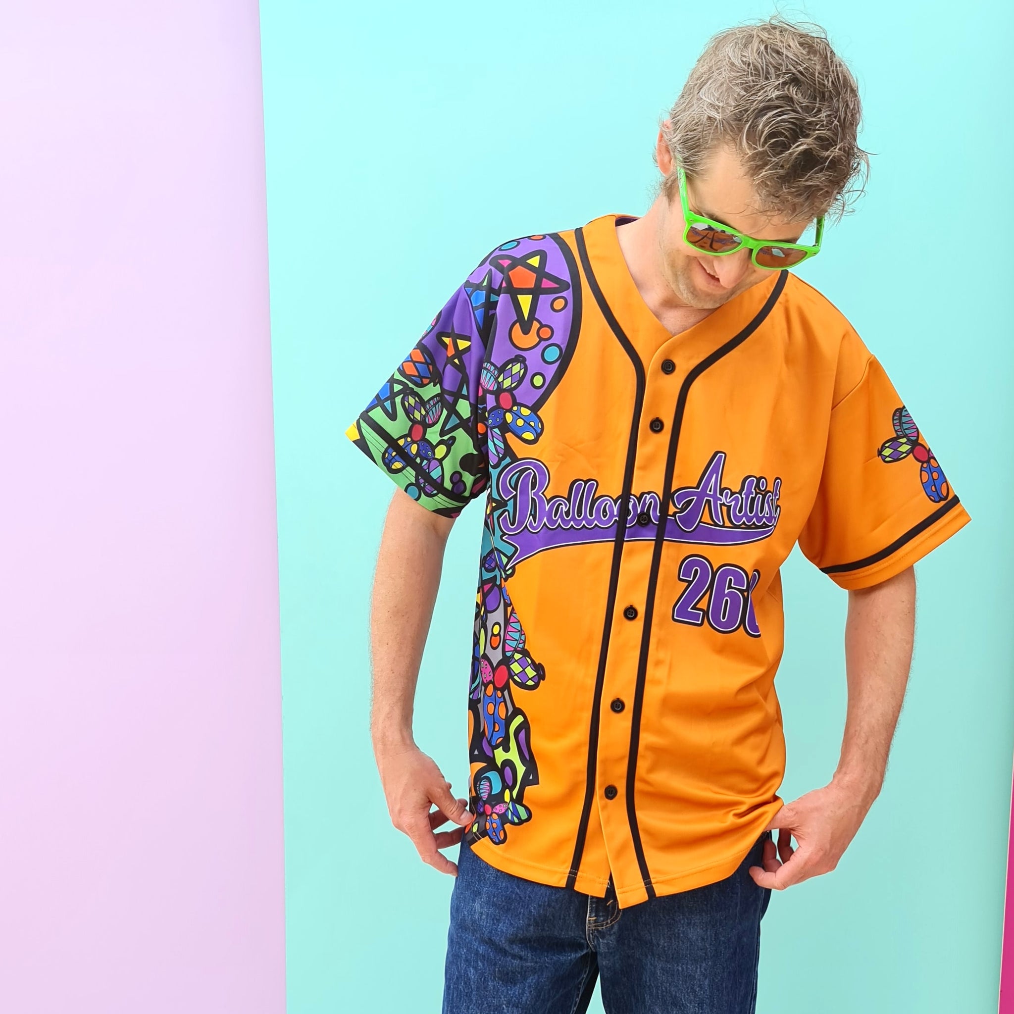 Home Run - Baseball Jersey - Orange XL