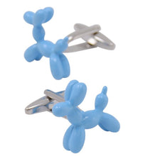 Load image into Gallery viewer, Blue Balloon Dog Cufflinks