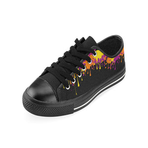 Wet Paint on Black - Women's Sully Canvas Shoe (SIZE 11-12)