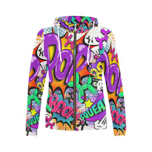 Load image into Gallery viewer, Leaky Squeaky BOOM! on White - Classic Women&#39;s Zip Hoodie (XS-2XL)