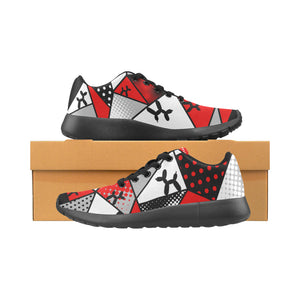 Red, white and black cloud runners