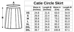 RazzaMatazz - Catie Circle Skirt (XS-3XL)