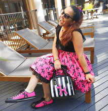 Load image into Gallery viewer, Balloon Dog Mirage on Pink - Catie Circle Skirt (XS-3XL)