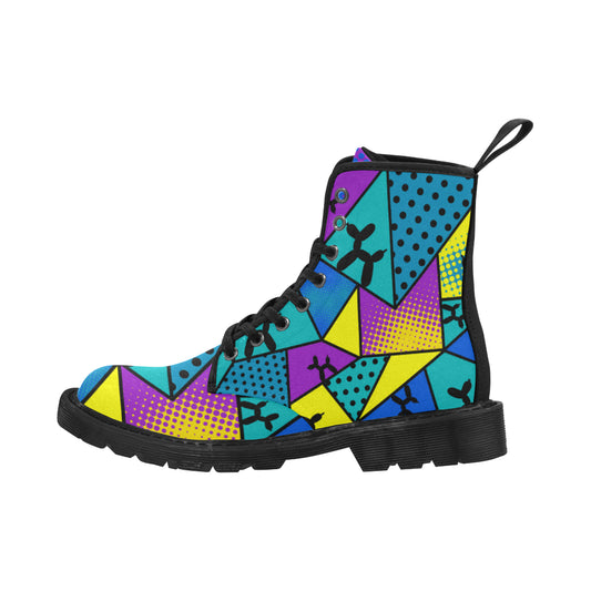 Tropical Smurf - Women's Ollie Combat Boots (SIZE US6.5-12)