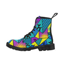 Load image into Gallery viewer, Tropical Smurf - Women&#39;s Ollie Combat Boots (SIZE US6.5-12)