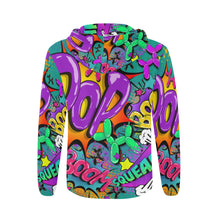 Load image into Gallery viewer, Leaky Squeaky BOOM! on Teal - Classic Men&#39;s Zip Hoodie (S-2XL)