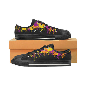 Wet Paint on Black - Women's Sully Canvas Shoe (SIZE 11-12)