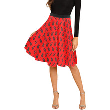 Load image into Gallery viewer, Balloon Dog Mirage on Red - Catie Circle Skirt (XS-3XL)