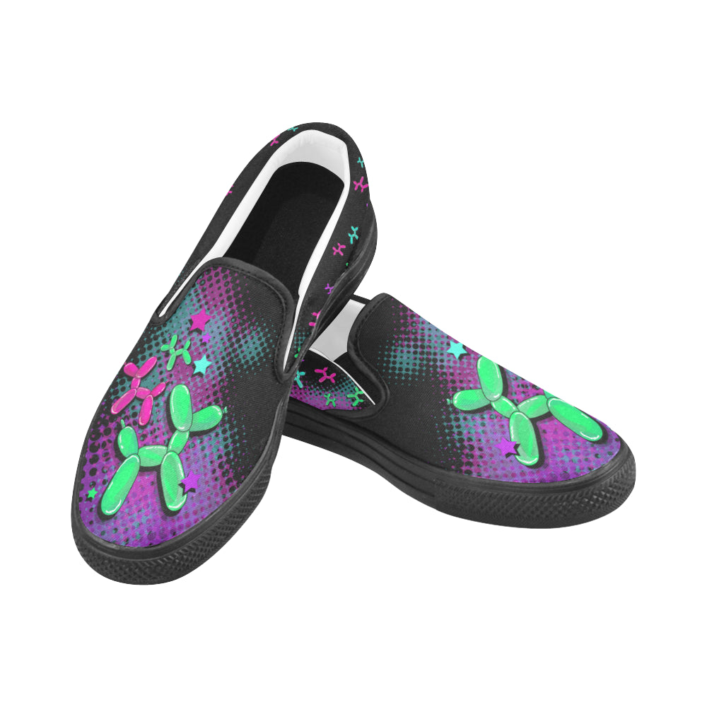 Space Dogs - Canvas Slip-On's (SIZE 6-10)