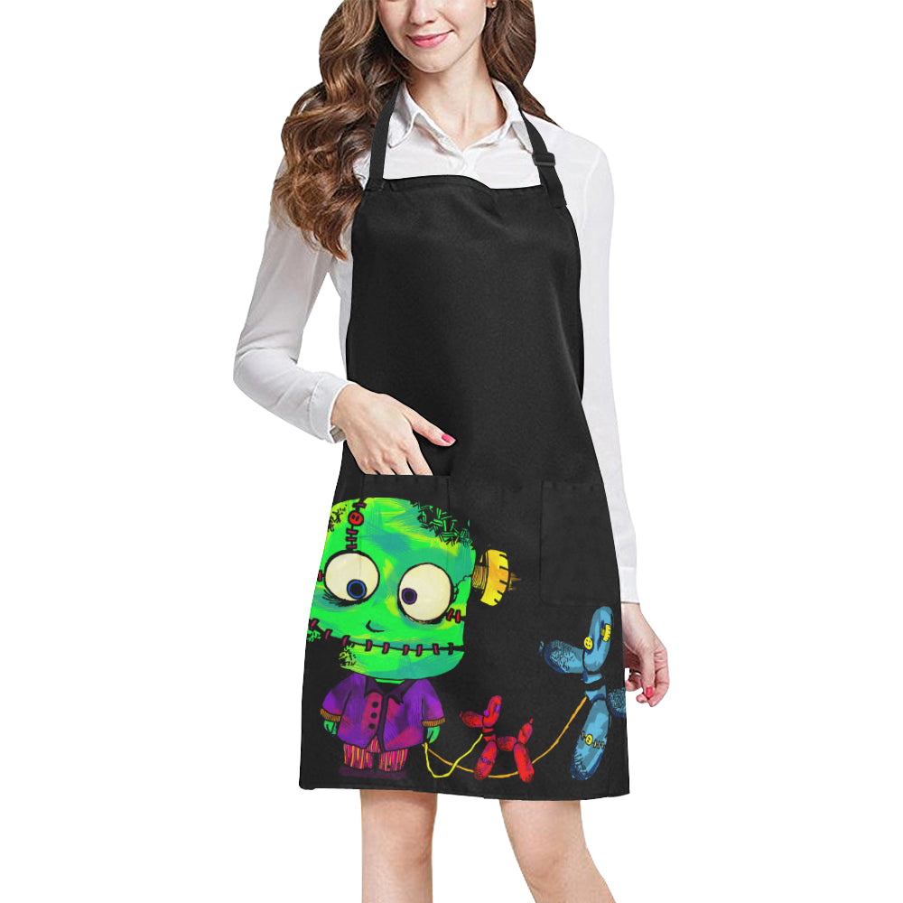 Apron with monster balloon dog