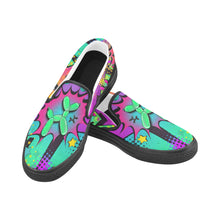 Load image into Gallery viewer, Psychedelic - Canvas Slip-On&#39;s (SIZE 6-10)