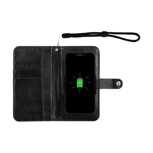 Leaky Squeaky BOOM! on Teal - 2 in 1 Phone Case and Wallet - SMALL