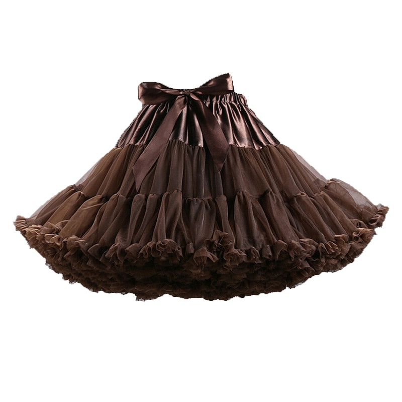 Chocolate Brown Petticoat for face painting and entertainers