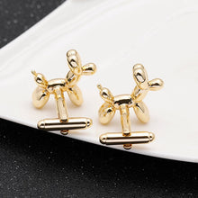 Load image into Gallery viewer, Gold Balloon Dogs Cufflinks