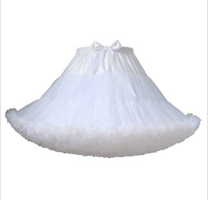 White Mini petticoat for face painters and party entertainers