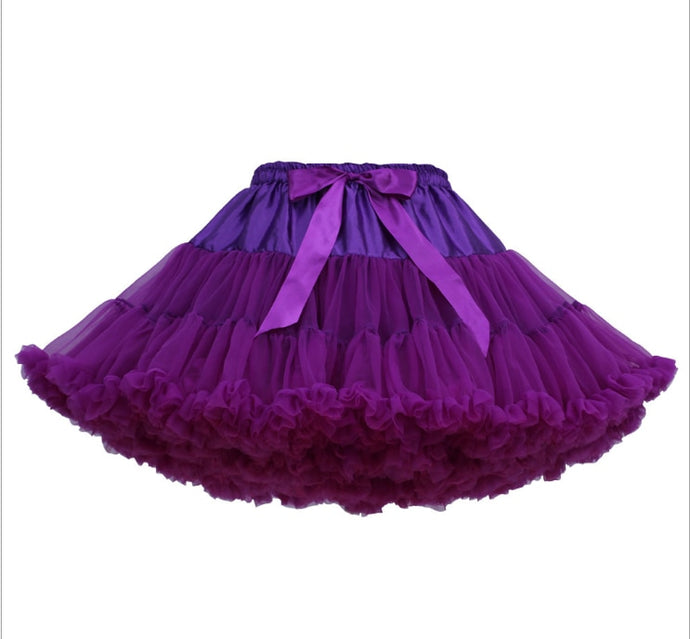Purple short petticoat for face painter and fairies