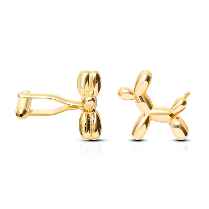 Balloon Dog Jewellery Gold Cufflinks 