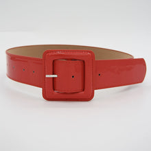 Load image into Gallery viewer, Red Patent Leather Belt