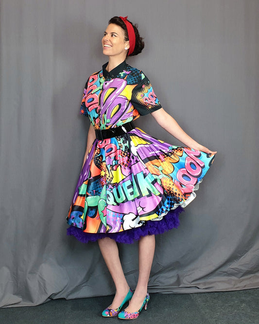 Leaky Squeaky BOOM! Catie Circle Skirt (XS-3XL)