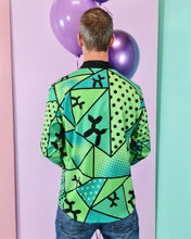 Load image into Gallery viewer, Green balloon dog shirt for balloon twisters and entertainers