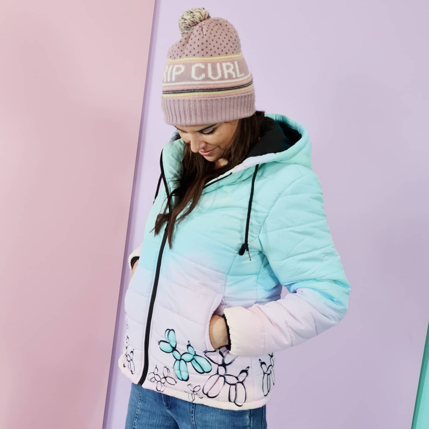 Balloon Twisting Puffer Jacket
