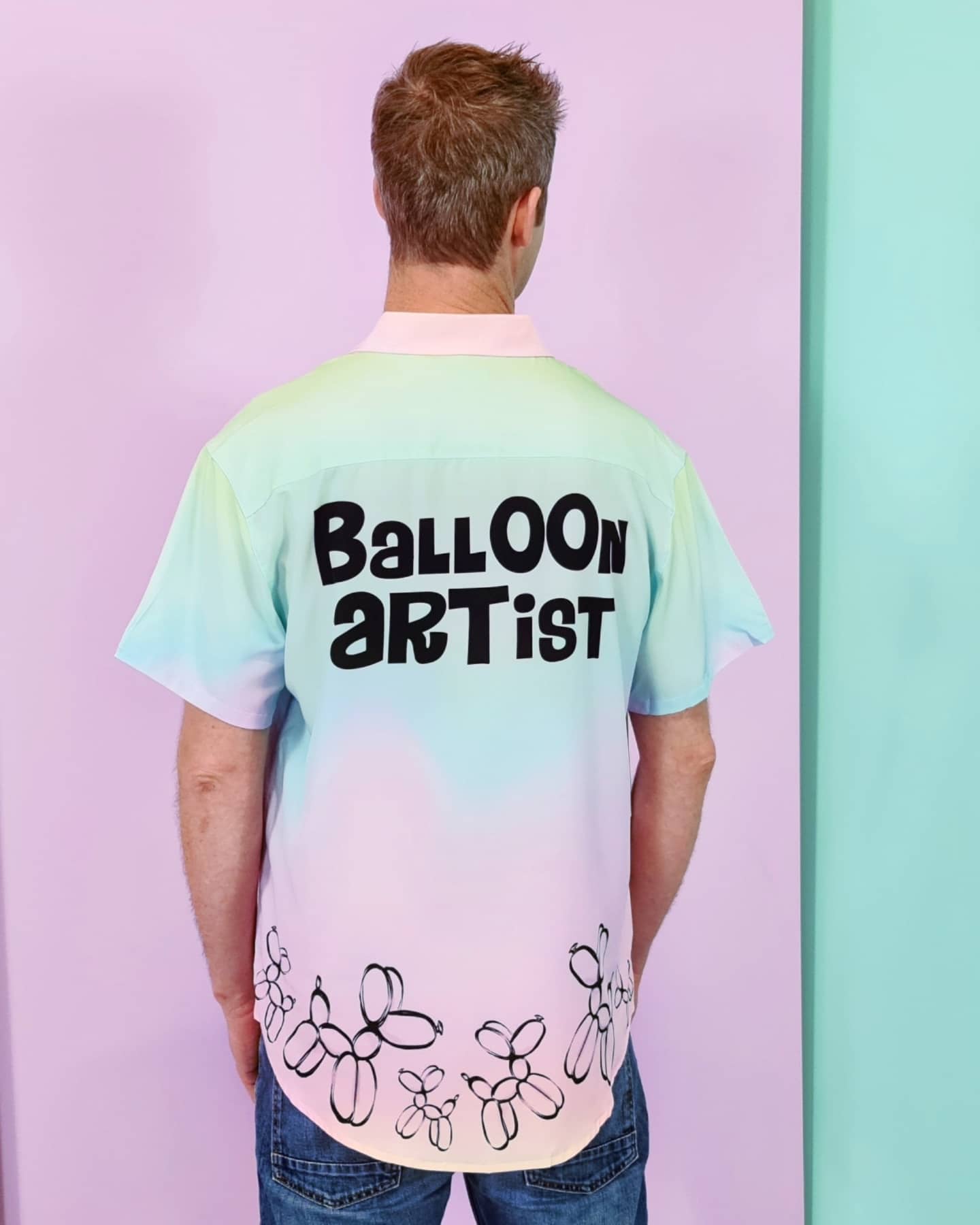 Balloon Artists Shirt Pastel Rainbow