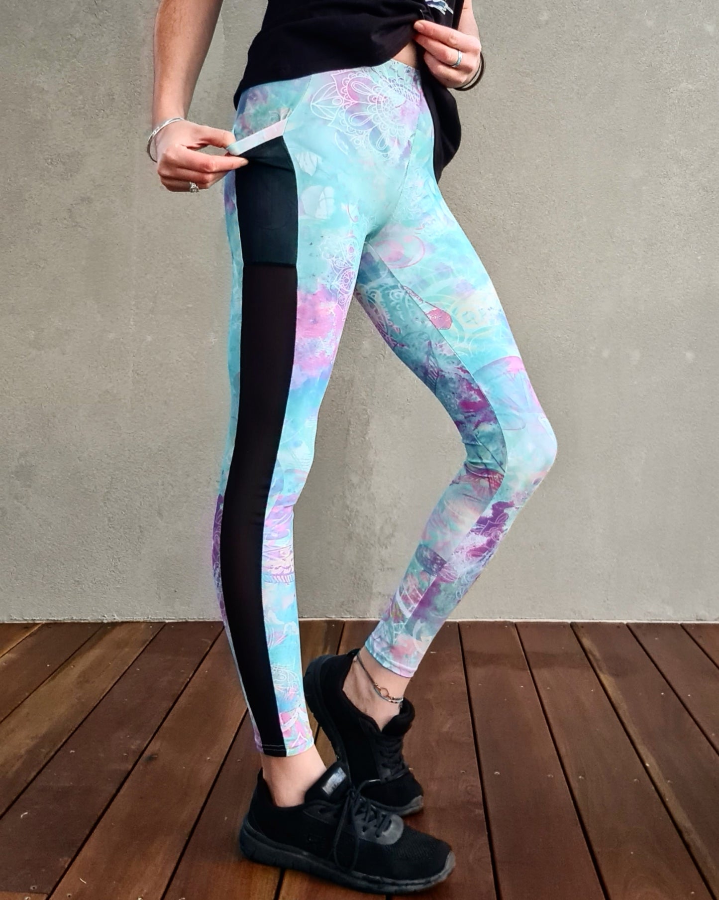 Magic Mushroom - Leggings with mesh pocket