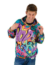 Load image into Gallery viewer, Leaky Squeaky BOOM! on Teal - Classic Men&#39;s Hoodie (3XL-4XL)